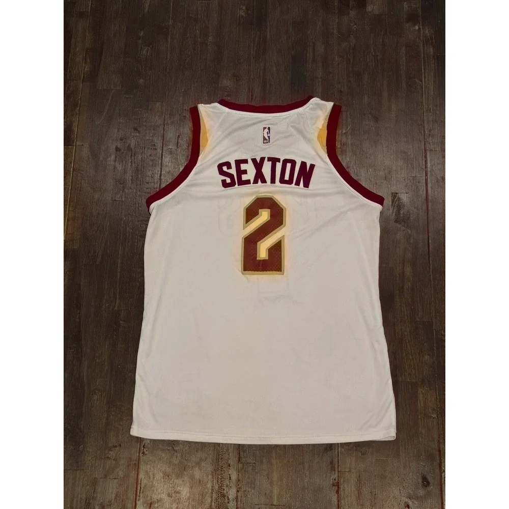 Nike Cleveland Cavaliers Jersey Mens 50 XL White NBA Basketball Collin Sexton #2